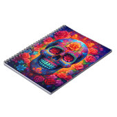 Blumenzucker Himmel glückliche Halloween-Saison Notizblock (Linke Seite)