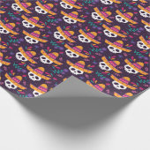 Blumenzucker mit Sombrero Geschenkpapier (Ecke)