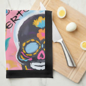 Blumenzuckerfarbe Geschirrtuch (Viertel Falte)