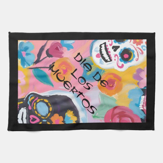 Blumenzuckerfarbe Geschirrtuch (Horizontal)