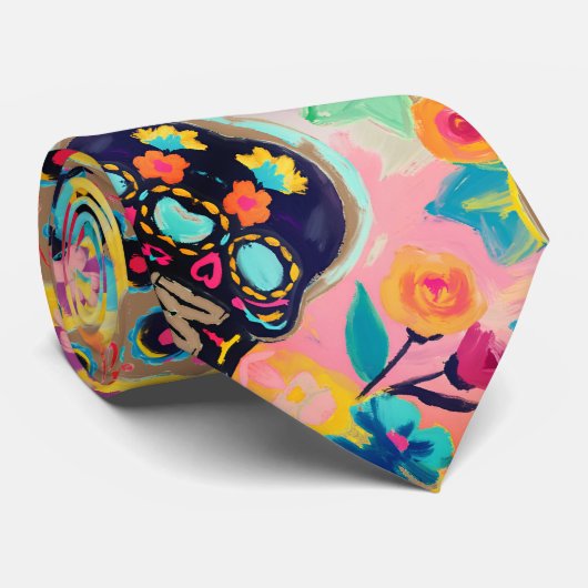 Blumenzuckerfarbe Krawatte (Gerollt)