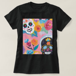 Blumenzuckerfarbe T-Shirt