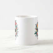 Blumenzuckerschädel Kaffeetasse (Mittel)