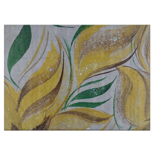 Blumenzuschnitt Schneidebrett (Vorderseite)