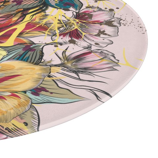 Blumenzuschnitt Schneidebrett (Ecke)