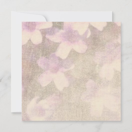 Blumenzweig auf Hochzeit einladen mit Umschlag Des Einladung (Rückseite)