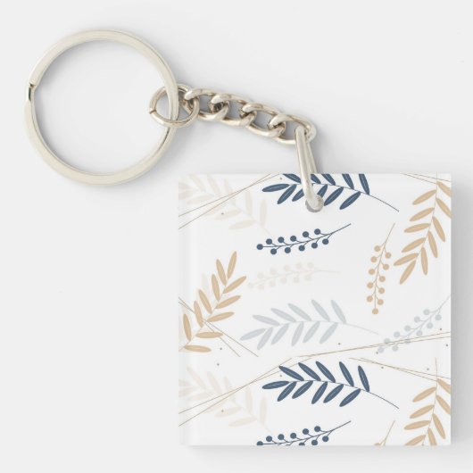 Blumenzweig Schlüsselanhänger (Vorderseite)