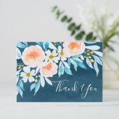 Blumenzwiebelblume Dankeschön-Karte Einladung (Stehend Vorderseite)