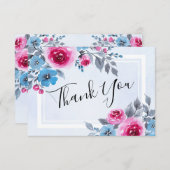 Blumenzwiebelblume Dankeschön-Karte Einladung (Vorne/Hinten)