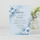 Blumenzwiebelblume Einladung (Stehend Vorderseite)