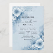 Blumenzwiebelblume Einladung (Vorne/Hinten)