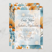 Blumenzwiebelblume Einladung (Vorne/Hinten)