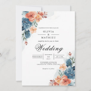 Blumenzwiebelblume Hochzeit Einladung