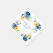 Blumenzwiebelblume Serviette (Ecke)