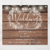 Blumenzwiebelblumen Bierflaschenetikett (Einzelnes Label)