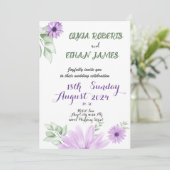 Blumenzwiebelblumen Einladung (Stehend Vorderseite)