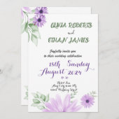 Blumenzwiebelblumen Einladung (Vorne/Hinten)