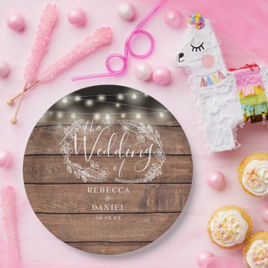 Blumenzwiebelblumen Pappteller (Party)