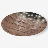 Blumenzwiebelblumen Pappteller (Schrägansicht)