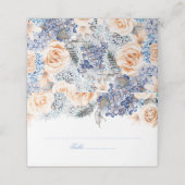 Blumenzwiebelblumen Platzkarte (Außenseite Aufgefaltet)