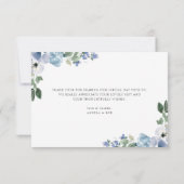 Blumenzwiebelblüten Blumenzwiebeln danke Karte (Rückseite)