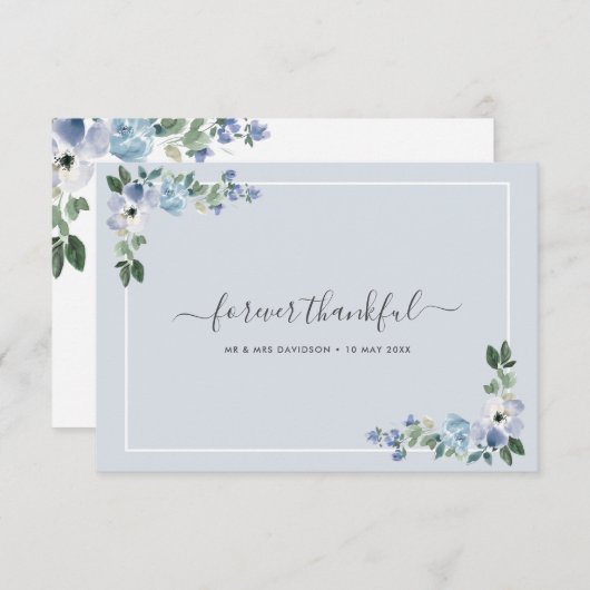 Blumenzwiebelblüten Blumenzwiebeln danke Karte (Vorne/Hinten)