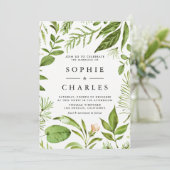 Blumenzwiebelblüten Einladung (Stehend Vorderseite)