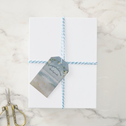 Blumenzwiebelbogen mit Nautical Net Geschenkanhänger (Mit Garn)