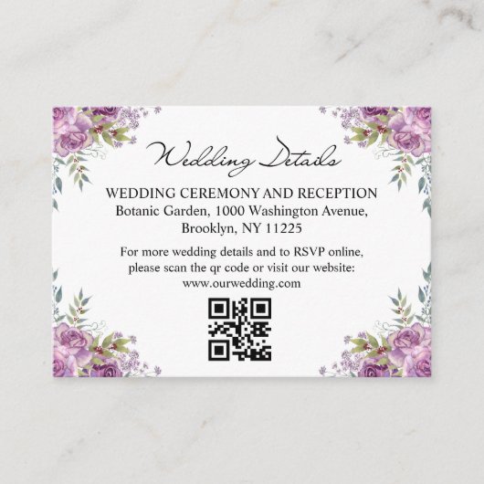 Blumenzwiebeldetails uAwg qr-Code Begleitkarte (Vorderseite)