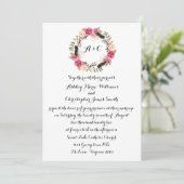 Blumenzwiebeleinladung Elegante Landschaft Einladu Einladung (Stehend Vorderseite)