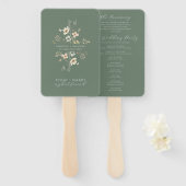 Blumenzwiebelfächer für die grüne Wildblume Fächer (Vorne und Hinten)