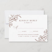 Blumenzwiebelfeier RSVP Karte (Vorderseite)