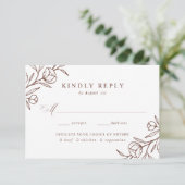 Blumenzwiebelfeier RSVP Karte (Stehend Vorderseite)