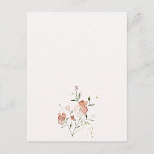 Blumenzwiebelflorenszettel Begleitkarte (Rückseite)