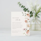 Blumenzwiebelflorenszettel Begleitkarte (Stehend Vorderseite)