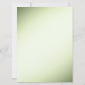 Blumenzwiebelgrün Einladung (Rückseite)