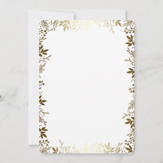 Blumenzwiebelhochzeit Einladung (Rückseite)