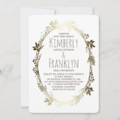 Blumenzwiebelhochzeit Einladung (Vorderseite)