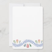 Blumenzwiebelhochzeit Einladung (Rückseite)