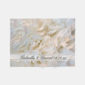 Blumenzwiebelhochzeit Fleecedecke (Vorderseite (Horizontal))