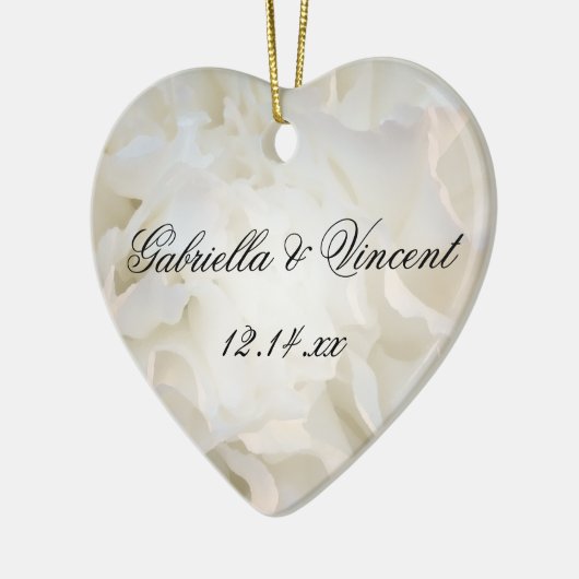 Blumenzwiebelhochzeit Keramikornament (Links)