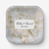 Blumenzwiebelhochzeit Pappteller (Vorderseite)