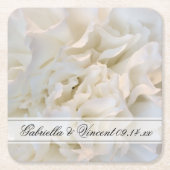 Blumenzwiebelhochzeit Rechteckiger Pappuntersetzer (Vorderseite)