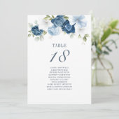 Blumenzwiebelkarte Tischnummer 18 (Stehend Vorderseite)