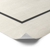 Blumenzwiebelkarte und Geschenkzeichen Poster (Ecke)