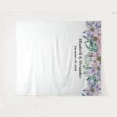 Blumenzwiebelkulisse Garten Blume Hintergrund Wandteppich (Vorderseite (Horizontal))