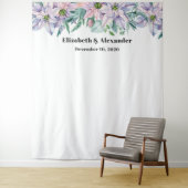 Blumenzwiebelkulisse Garten Blume Hintergrund Wandteppich (Beispiel)