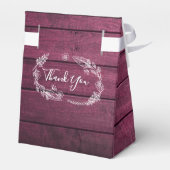 Blumenzwiebellichter Rustikale Hochzeit aus Rotem  Geschenkschachtel (Rückseite)