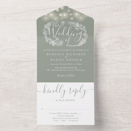 Blumenzwiebeln All In One Einladung (Innen Boden)