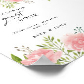 Blumenzwiebeln Bitte unterschreiben Sie unser Gäst Poster (Ecke)